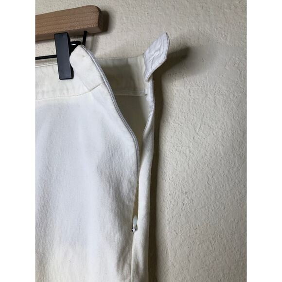 Talbots Chatham Crop Pants White Scalloped Hem Size 12 Classic Summer - Picture 13 of 13